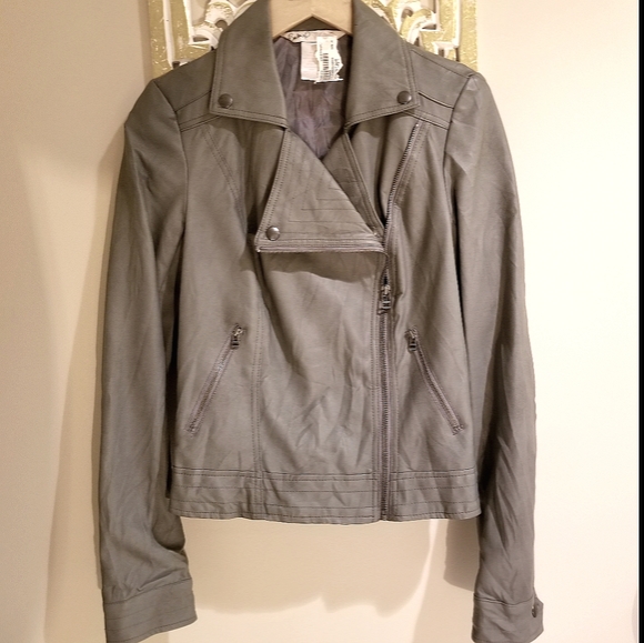 Candies Faux Leather Moto Jacket 